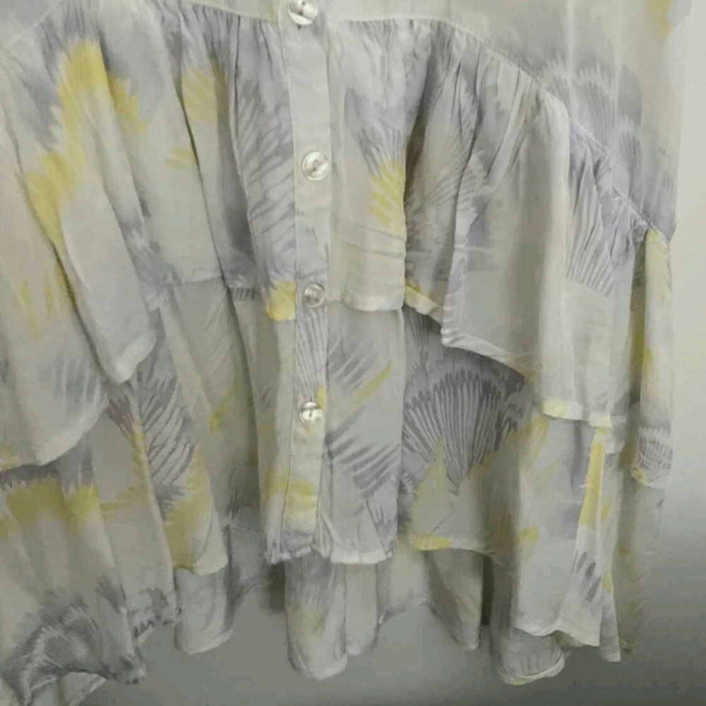 Free People Boho Water Color Ruffle Dress - Picture 6 of 8